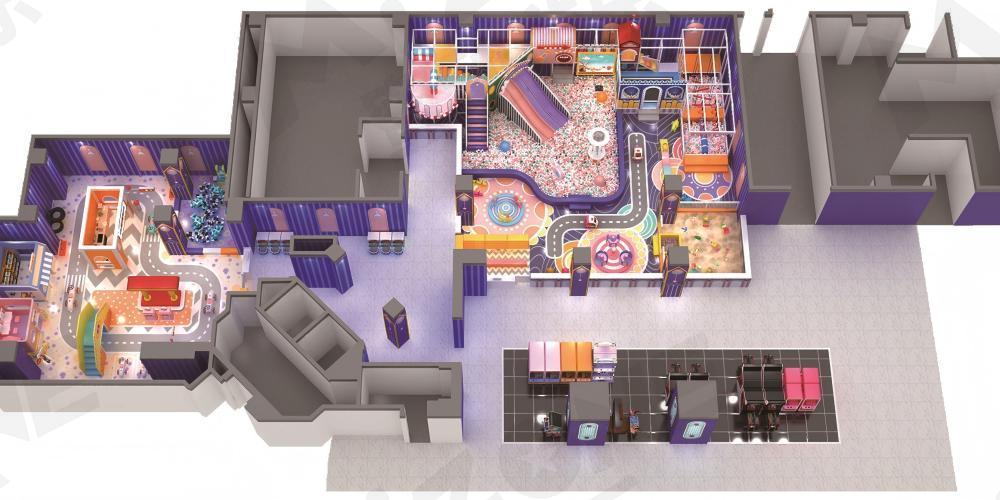 蜜動游樂案例 | 淘氣堡系列：童話天空城