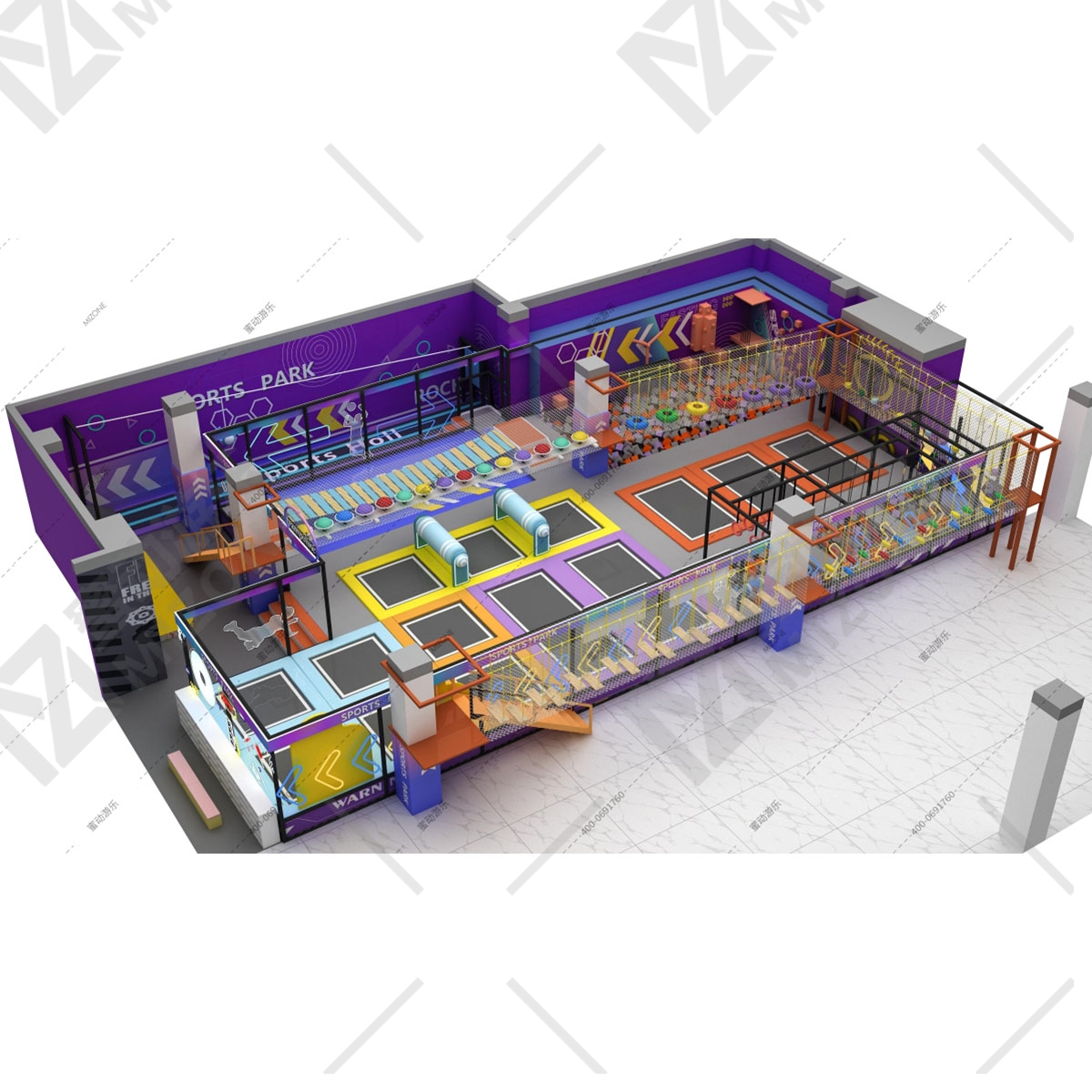 北京想開蹦床公園？找源頭廠家蜜動游樂，設(shè)備安全還省錢