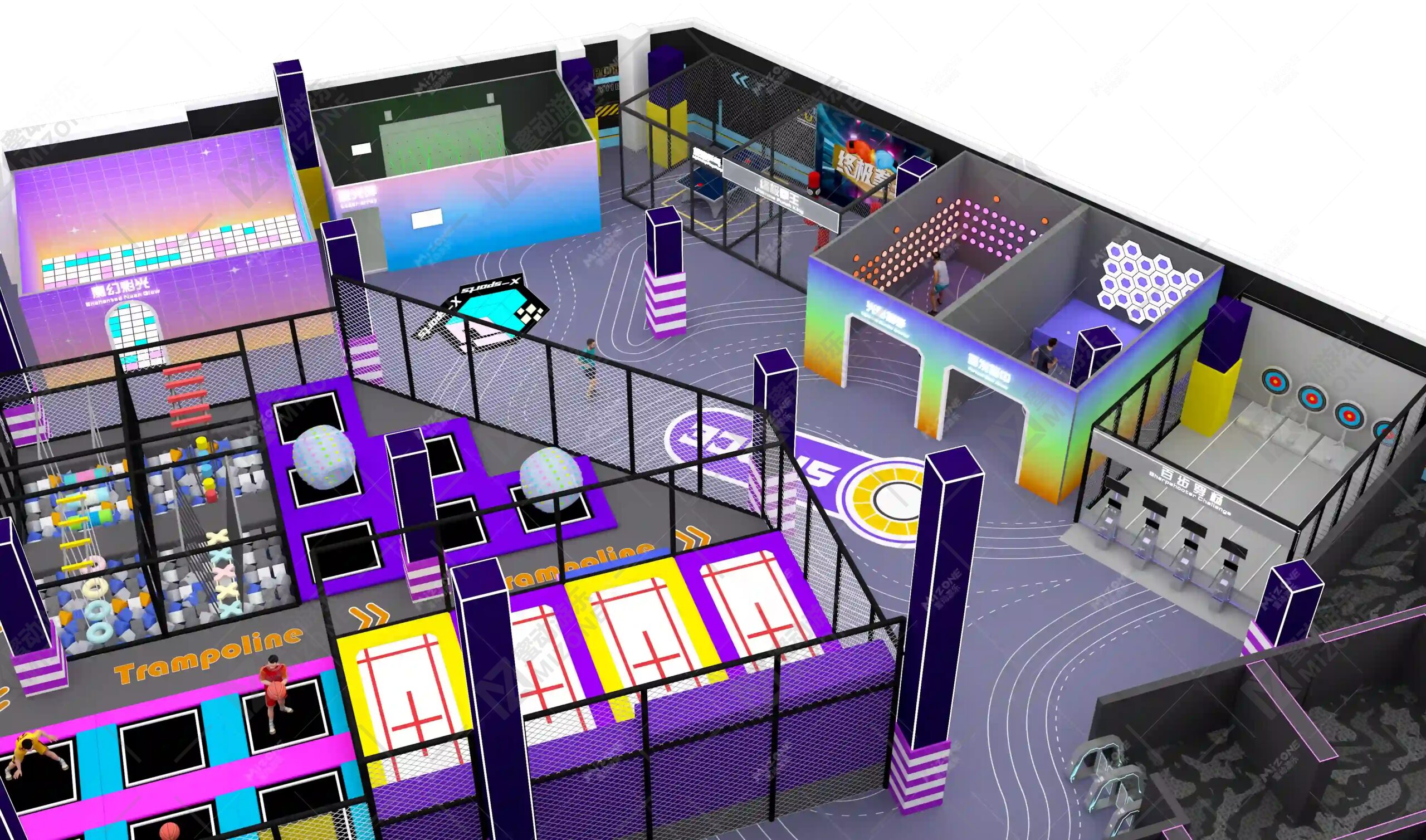 想在廣州開蹦床館？蜜動游樂源頭廠家，省心又省錢！